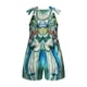 thumbnail image 4 of Moda para mujer Monos retro Mamelucos Impreso Suspender Mono Pantalones Pompotops qyievc549, 4 of 9