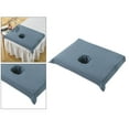 thumbnail image 5 of Half Massage Table Sheet Breathable Cosmetic Beauty Hole Towel 19.68x27.55inch - Navy Blue, 5 of 7