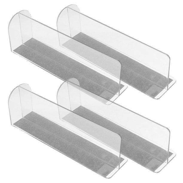 Plastic Dividers L-Shaped for Snacks and Goods Retail Display Supermarket Convenience Store Organization 4Pcs
