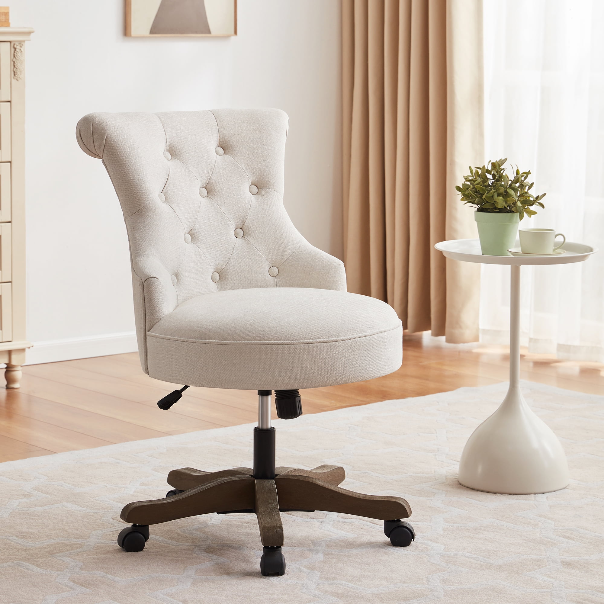 Upholstered office chair with arms and wheels new arrivals