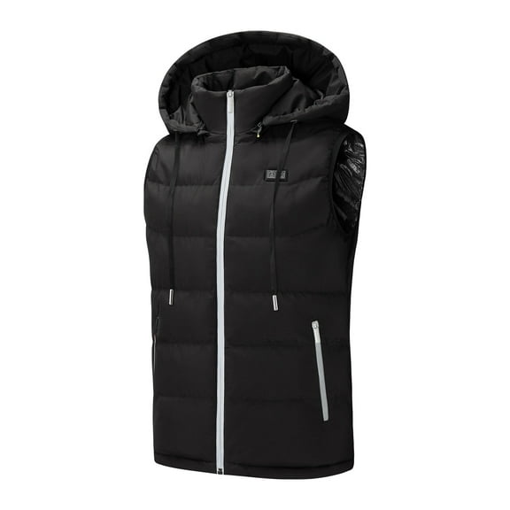 Hovilon Heated Vest -9 Heated Zones,USB Electric Heated Vest Heated Jacket Winter Vest for Outdoor Motorcycle Camping Fishing Skiing(Black-3XL)