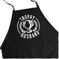 thumbnail image 2 of ApronMen, Funny Aprons For Men - Trophy Husband - 100% Cotton with Pockets - Black, 2 of 6