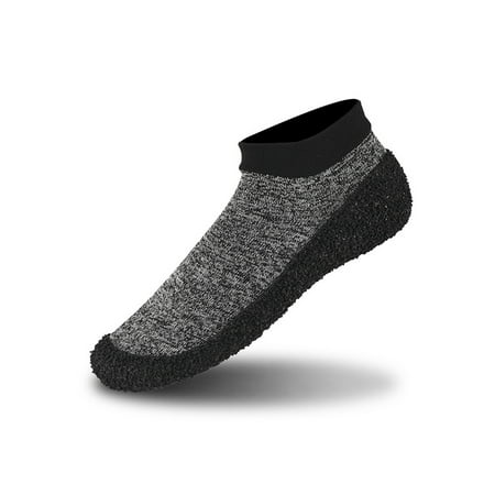 

Ymiytan Unisex Swim Shoe Barefoot Water Shoes Quick Dry Aqua Socks Outdoor Breathable Comfort Rubber Sole Yoga Sock Gray 9