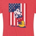 thumbnail image 3 of Disney - Americana - Mickey Vertical American Flag - Women's Short Sleeve Graphic T-Shirt, 3 of 5
