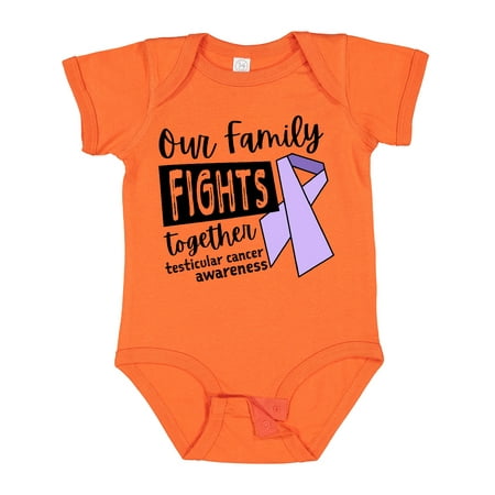 

Inktastic Our Family Fights Together Testicular Cancer Awareness Gift Baby Boy or Baby Girl Bodysuit