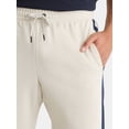 thumbnail image 4 of Athletic Works Men's and Big Men's Tricot Track Pants with Side Stripes, Sizes S-3XLT, 4 of 5