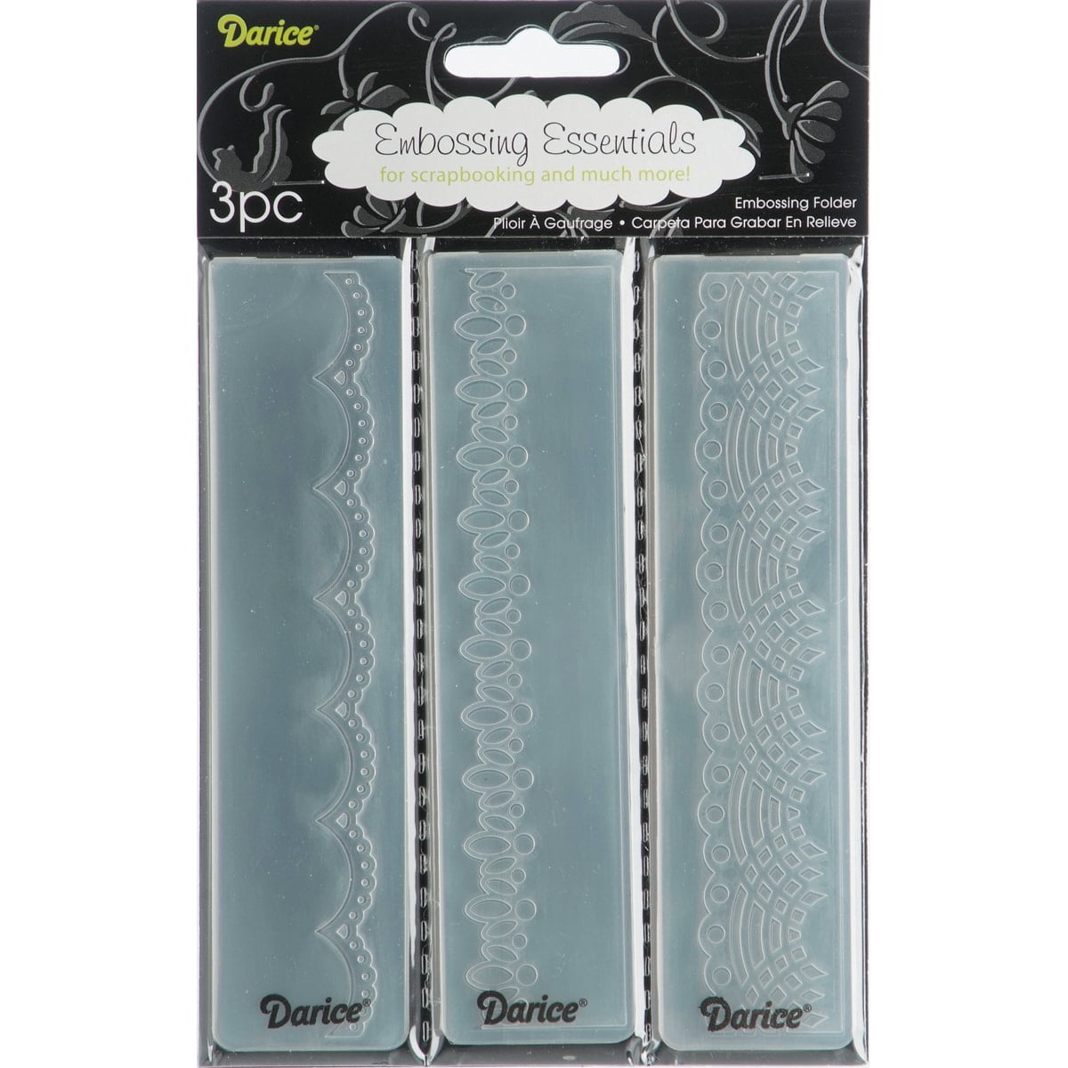 Embossing Folder Borders 1.5"X5.75" 3/PkgLaces Walmart Canada