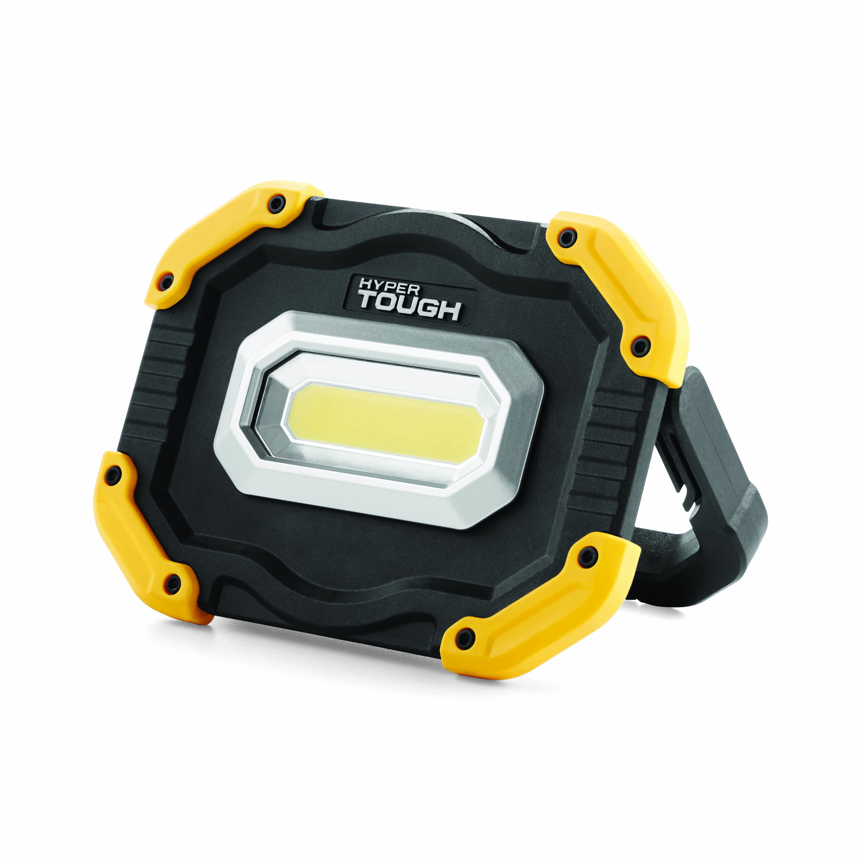 Hyper Tough 1000 Lumen LED Rechargeable Work Light, Yellow and Black, Model  9978