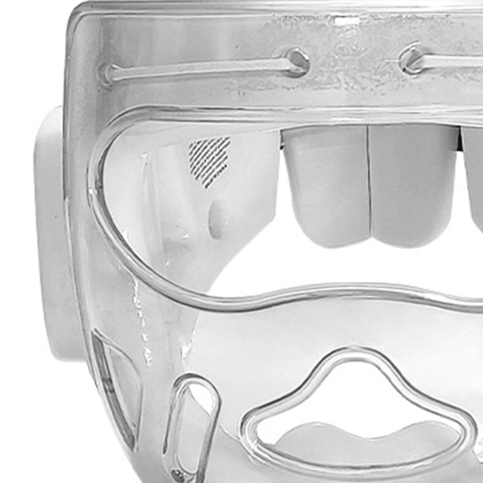 Masque De Protection Boxe Transparent – Détachable, Réglable, Léger – Pour Adultes Et Enfants, Karaté Et Sports De Combat