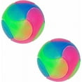 thumbnail image 1 of JinsintoDog LED Ball Dog Toy Interactive Bouncing Light Ball with Elastic Flashing Dog Ball Glitter Dog Toy (2Pcs Smooth Ball), 1 of 5