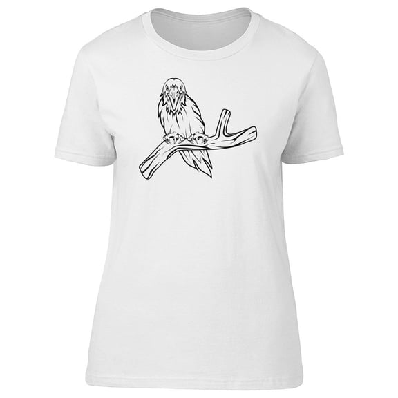 Hand Drawn Raven Tee Men's -Image by Shutterstock