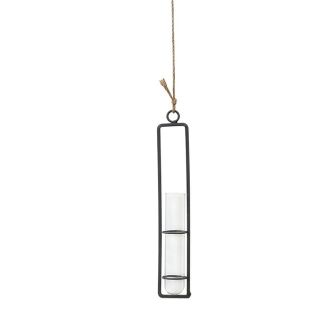 Hanging Glass Planter, Hydroponic Plant Propagation Test Tube Wall Hanging Terrariums Clear Glass Flower Vase