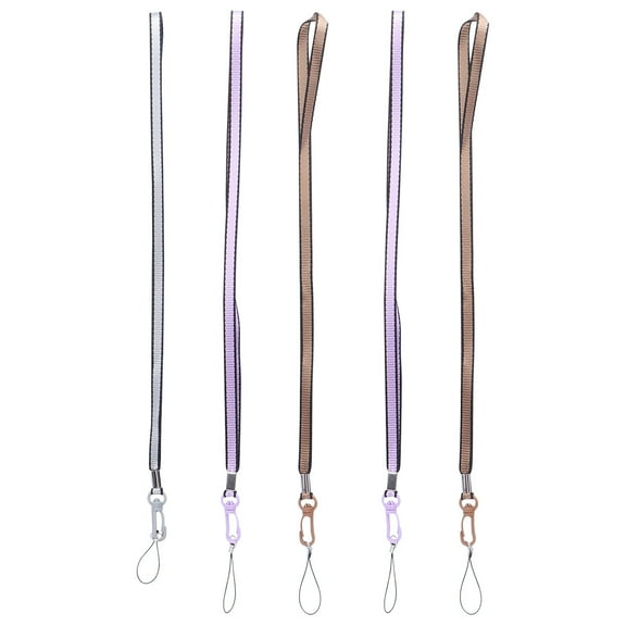 5pcs Colorful Nylon Lanyards -lost Straps for Key chain