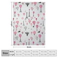 thumbnail image 4 of ARISTURING Eiffel Tower Throw Blanket for Kids Women Grils Pink Hot Air Balloon Bed Blanket Romantic France Paris Blanket City Building Of Paris Blanket Paris Themed Room Decor Plain White, 4 of 6