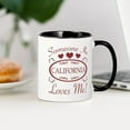 thumbnail image 3 of CafePress - Somebody In California Loves Me Mugs - 11 oz Ceramic Mug - Novelty Coffee Tea Cup, 3 of 4