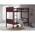 thumbnail image 2 of Orbelle Model 7278 Twin over Twin Modern Solid Wood Bunk Bed in Espresso, 2 of 3