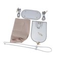 thumbnail image 3 of Kit de fabricación de bolsos de cuero PU, juego de bolsos de punto DIY con almohadilla moldeadora de parte inferior de bolso hecho a mano Plata, 3 of 8