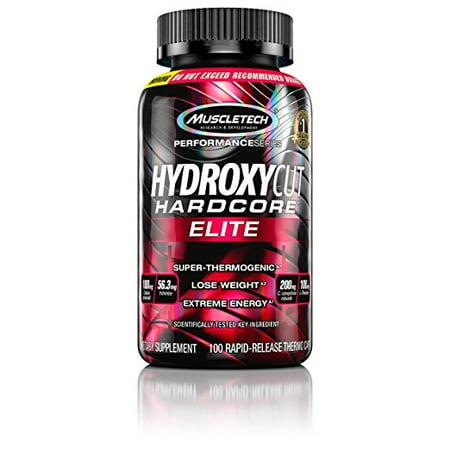 60 Caps Supplement Pills - MuscleTech Hydroxycut Hardcore Elite Thermo Caps, 100 Ct
