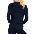 thumbnail image 3 of Women’s Full Zip Up Hoodie with Packets Lightweight Cotton Blend Drawstring Regular & Plus Size Casual Zipper Hooded Sweatshirt Womenswear Activewear, 3 of 3