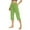 Green, variant on Hurxie Women's Bermuda Long Shorts Knee Length Capris Pants High Waisted Athletic Shorts with Pockets Brown,M