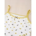 thumbnail image 3 of iixpin Kids Girls 4 Pack Cami Tops Undershirt Sleeveless Dance Tank Top Spaghetti Strap Camisole Vest Yellow 11-12, 3 of 7