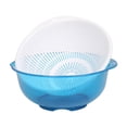 thumbnail image 3 of Escurridor de frutas para cocina, colador de cocina, juego de cuencos, utensilio de cocina, colador de alimentos multifunción, Pasta, espagueti, arroz azul BLESIY Cesta de drenaje, 3 of 8