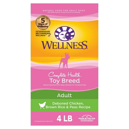 UPC: 0076344891215 | Wellness Complete Health Natural Dry Toy Breed Dog Food Chicken & Rice 4-Pound Bag