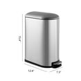 thumbnail image 6 of happimess Roland Mini 2.6-Gallon Step-Open Trash Can, Platinum Silver, HPM1009A, 6 of 10