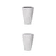 thumbnail image 3 of Yuarrent Taza de enjuague bucal de doble capa, tazas de multiusos, de de moda con personalidad, soporte para cepillo de , regalos, gris y blanco Gris blanco 301-400ml 2Conjunto, 3 of 6
