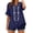 A1 Navy, variant on 3/4 Sleeve Blouses for Women Fashion Clothes Lightweight Pullover Shirt Summer Tshirts Cotton Linen Tops Outfits for Women Over 50 Trendy Crew Neck Going Out Tops Mexican Shirts Light Blue L
