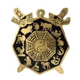 thumbnail image 3 of Espejo Bagua de metal 12 signos de animales Espejo Bagua 2 espadas Diseño exquisito para automóvil ANGGREK Otros, 3 of 8