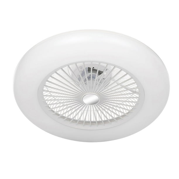Ventilador de Techo con Iluminación Luz LED Velocidad del Viento Ajustable con Control Remoto Sin Batería 36W