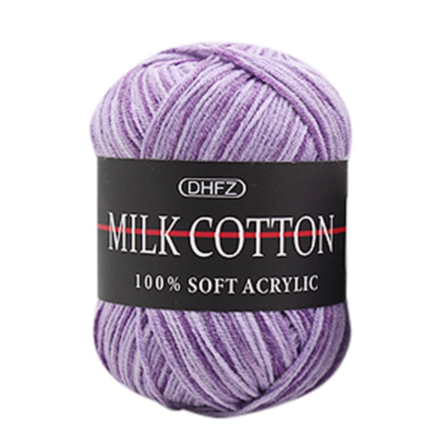 RXIRUCGD Milk Cotton Colorful Yarn, 50g