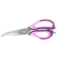 thumbnail image 4 of Tijeras de acero inoxidable para alimentos y mariscos, color morado, desmontables para una limpieza fácil Tijeras de cocina multiusos, 4 of 8