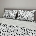 thumbnail image 2 of Black and White Comforter & Sham Bedding Set, Brush Strokes Pattern with Math Plus Sign Monochrome Illustration, 3 pcs Duvet Set Microfiber Filling Quilt, 5 Sizes, Black White, by Ambesonne, 2 of 4