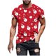 thumbnail image 3 of Tops para hombre, blusas y camisas de manga corta con cuello redondo para hombre, jersey informal con cuello redondo estampado para hombre, pantalones cortos deportivos para fitness, blusa de poliéste, 3 of 5