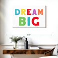 thumbnail image 3 of Elephant Stock Dream Wall Art - Horizontal Canvas Wall Art - Living Room Wall Decor - Inspirational And Typography Canvas - White And Red Decor By Daniela Santiago - 36" x 24", 3 of 8