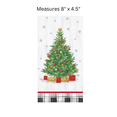 thumbnail image 4 of Creative Converting 352935 4 x 8 in. Holiday Tree Guest Towel, 4 of 5