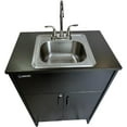 thumbnail image 3 of Ozark River Manufacturing Essential Series, Portable Sink Hand Wash Station, 110V, Black Laminate Countertop-Black Cabinet-Stainless Basin, 3 of 9