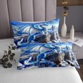 thumbnail image 3 of Erosebridal Magical Dragon Coverlet Set King,Snow Castle Bedding Set，Magic Animal Decor,3-Piece, 3 of 5