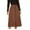 Brown, variant on HAiming Women's Corduroy Midi Long Skirt Casual Button Front High Waist A-Line Mid Length Skirts Trendy Spring
