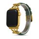 thumbnail image 2 of Correa de cuero compatible con correa Apple Watch 41 mm 45 mm 49 mm, correa delgada de cuero genuino con cierre de metal en forma de D para correas iWatch Serie 8, 2 of 5
