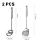 thumbnail image 2 of Juego de utensilios de cocina de acero inoxidable, 2 piezas Standcn, todas las herramientas de cocina de metal, 2 of 5