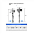 thumbnail image 2 of 2X Llave de Vaso de Trinquete de 72 Dientes Mini 3/8 Pulgadas 1/2 Pulgadas Llave DinamoméTrica de Doble Punta Llave Inglesa Varilla Destornillador Herramienta, 2 of 8