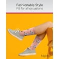thumbnail image 5 of MeMoi Rabbits Bamboo Blend Crew Socks - Womens - Female, 9-11, Coral Almond, 5 of 7