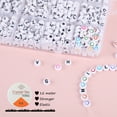thumbnail image 3 of Suaxova 1480pcs colorful Letter Beads Kit for Bracelets Making, 4x7mm Round A-Z Alphabet Beads for Friendship Bracelets with Colorful Heart Beads Smiley Face Beads Crystal String for Jewelry Making, 3 of 6
