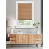 27 x 72 in. Cordless GII Morningstar Light Filtering Mini Blind with 1 in. Slats, Woodtone