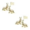 thumbnail image 3 of Masteelf 4 pcs Cute Animal Dresser Knobs Adorable Rabbit Dresser Knobs Drawer Handles Brass Cabinet Knob For Kids Room Decor Furniture Accessories, 3 of 8