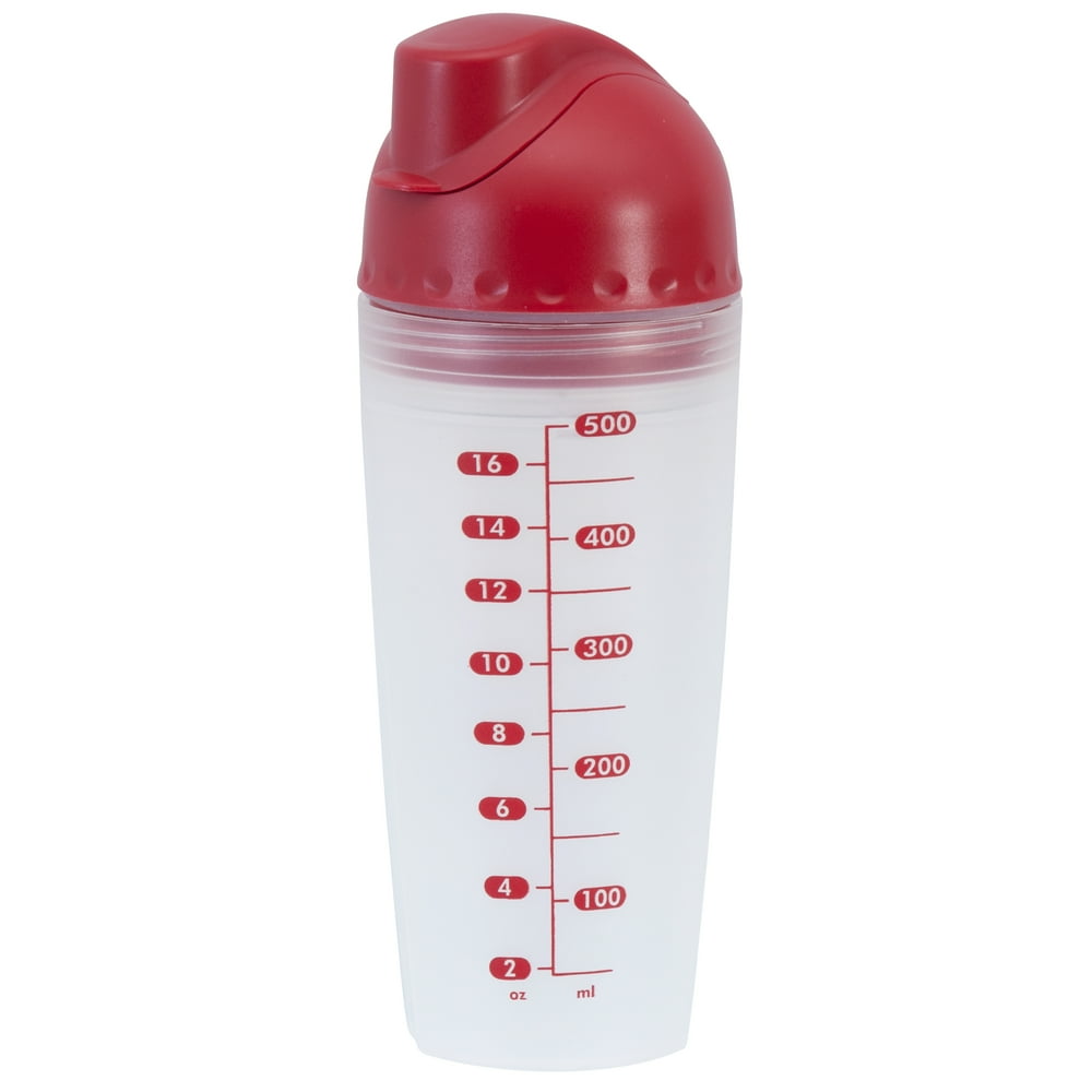 Mainstays Red Engine Shake Mixer Bottle