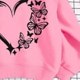 thumbnail image 5 of Yutgune Girls' Heart Graphic Hoodie, Long Sleeve Casual Pullover Sweatshirt, 5 of 5